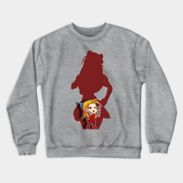 Karin Kanzuki Ojousama Laugh Crewneck Sweatshirt by vmcoelho